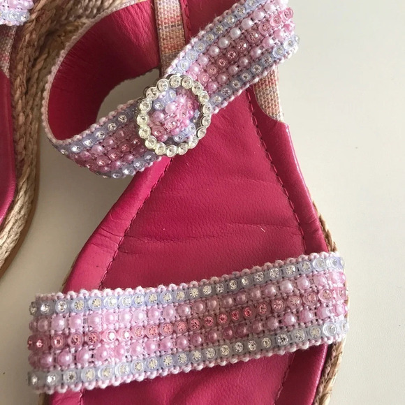 Costa Blanca pink wedge size 10 - Picture 7 of 13